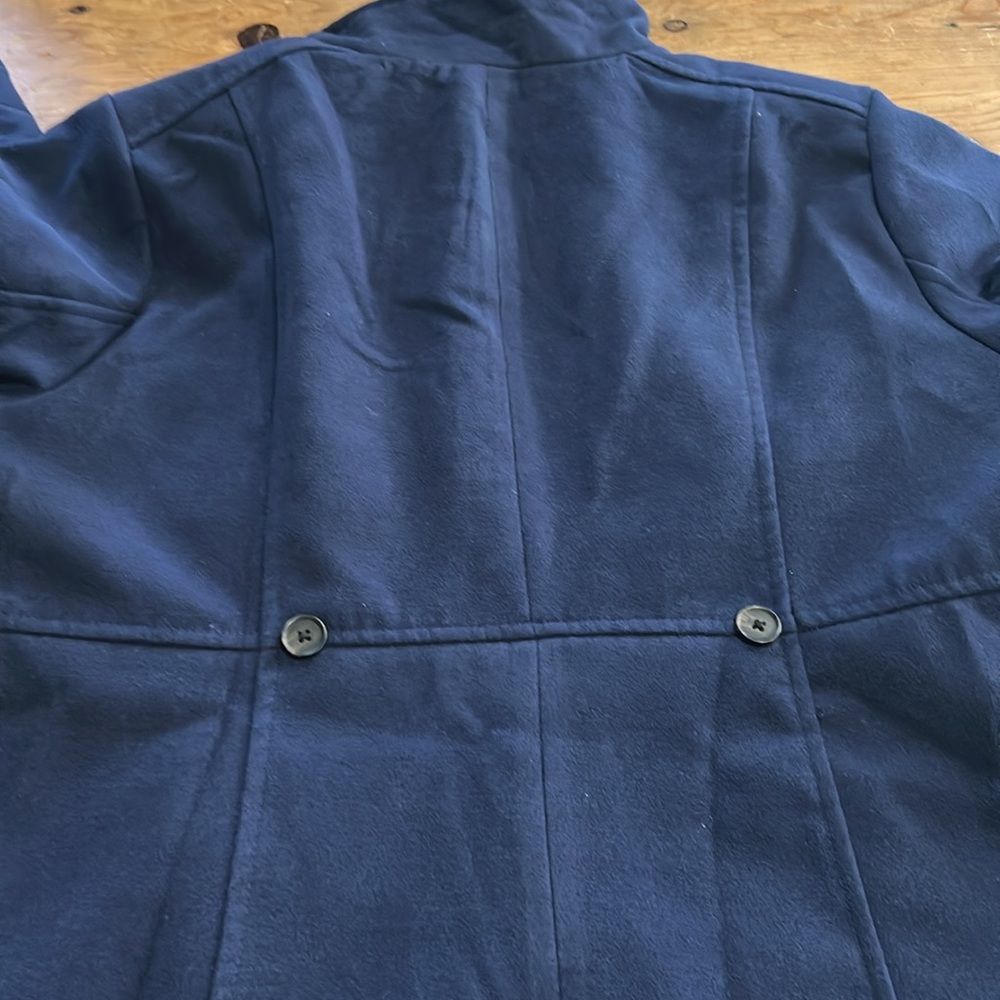 Women's Torrid Wool Double Breasted Pea Coat Navy Size 4 - Picture 6 of 7